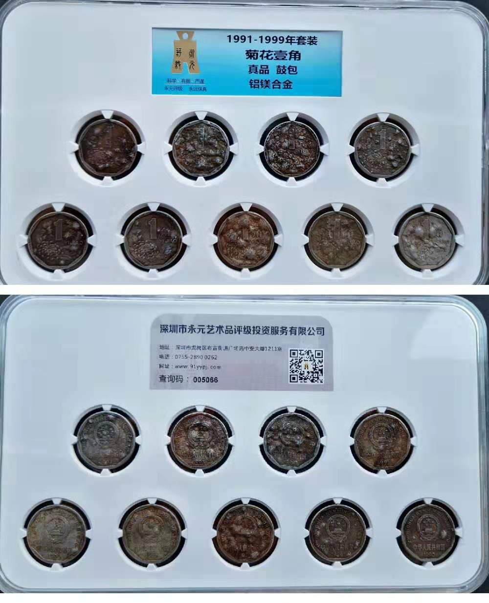 菊花1角鼓包币套装 菊花1角鼓包币套装