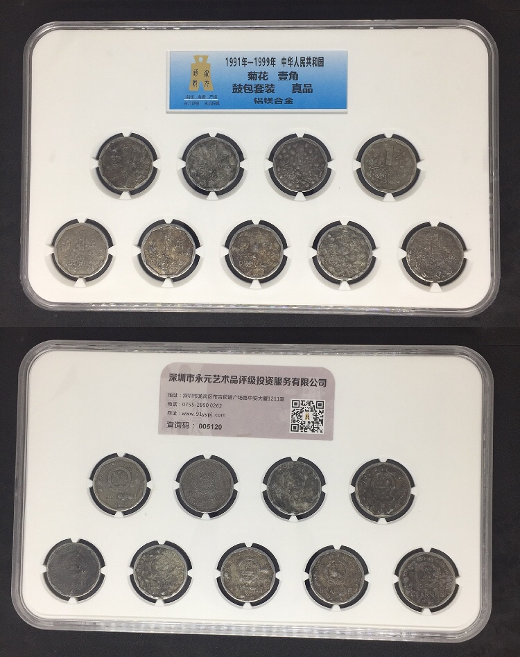 菊花1角鼓包币套装 菊花1角鼓包币套装